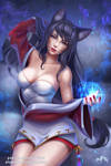 Ahri -  the Nine-Tailed Fox by Prywinko