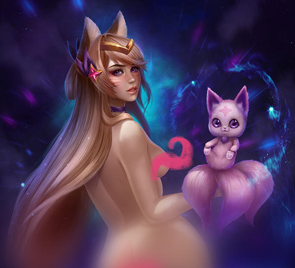 Star guardian Ahri nude  preview by Prywinko