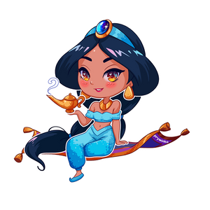 Jasmine (chibi sticker)