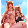 Beach Queen: Raphtalia and Holo (vol.14)