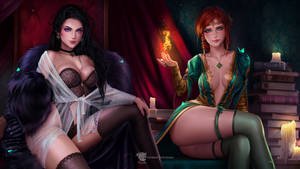 Wallpaper Triss and Yennefer