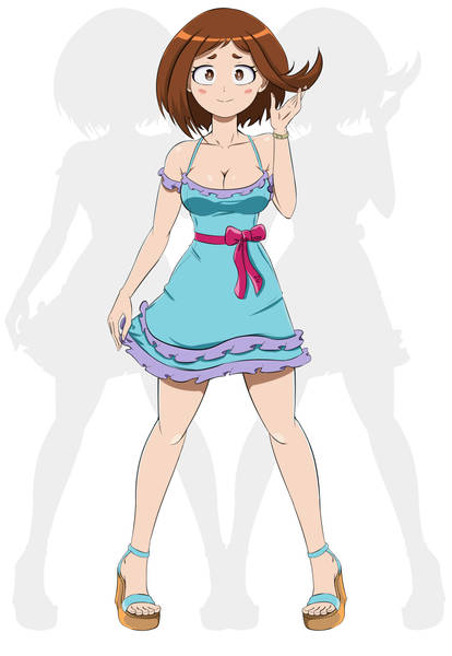 uraraka pink dress I cosplayed Formal Ochako to go see Two Heroes last night (Album in comments) : r/BokuNoHeroAcademia
