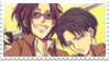 Levi and Hange stamp