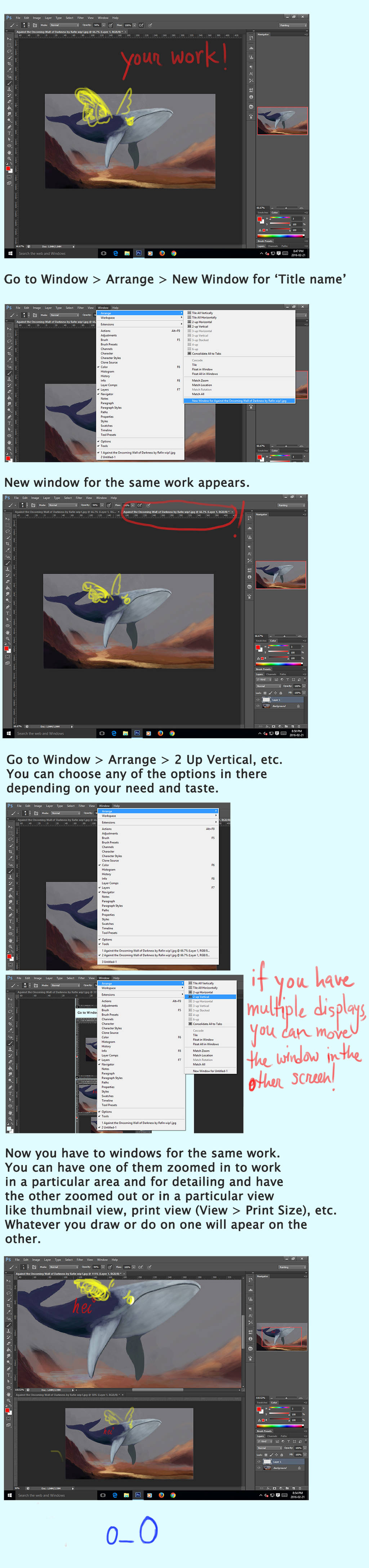 Multiple views in Photoshop by phoenixleo