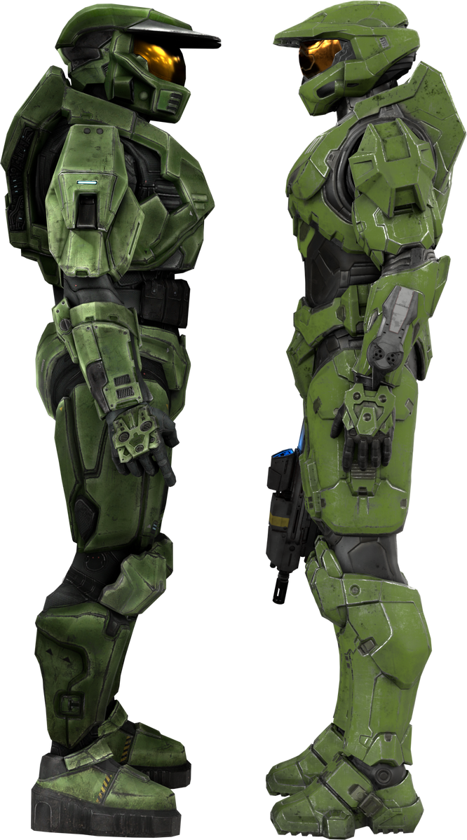 Master Chief Side Halo CE vs Halo Infinite Master Chief (HALO) by BoxKing117 on DeviantArt