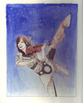 Lindsey Stirling in Watercolor