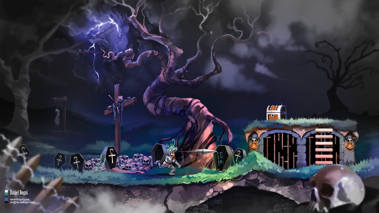 Super Ghouls'n Ghosts - Fanart by danielbogni