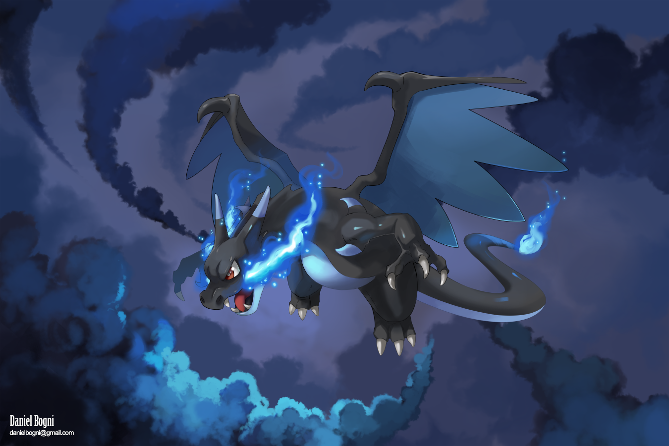 Charizard X - Commission - Fanart by danielbogni on DeviantArt