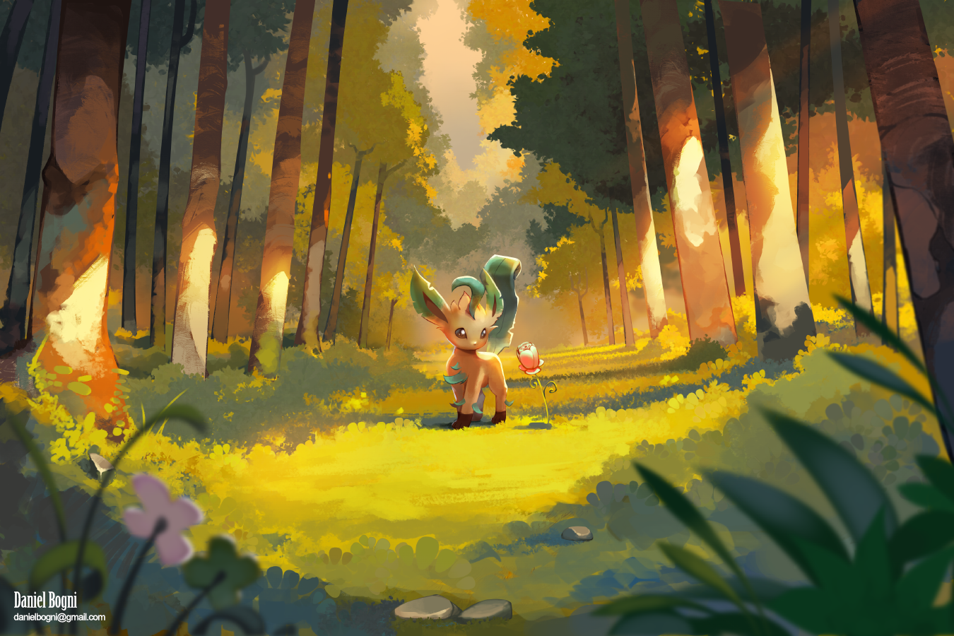 Leafia Leafeon - Fanart - Pokemon by danielbogni on DeviantArt