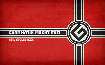 'Grammatik Macht Frei' Wallpaper