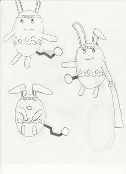 Azu character doodles