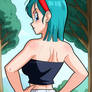 Commission Art: Tree of Might Bulma Backshot