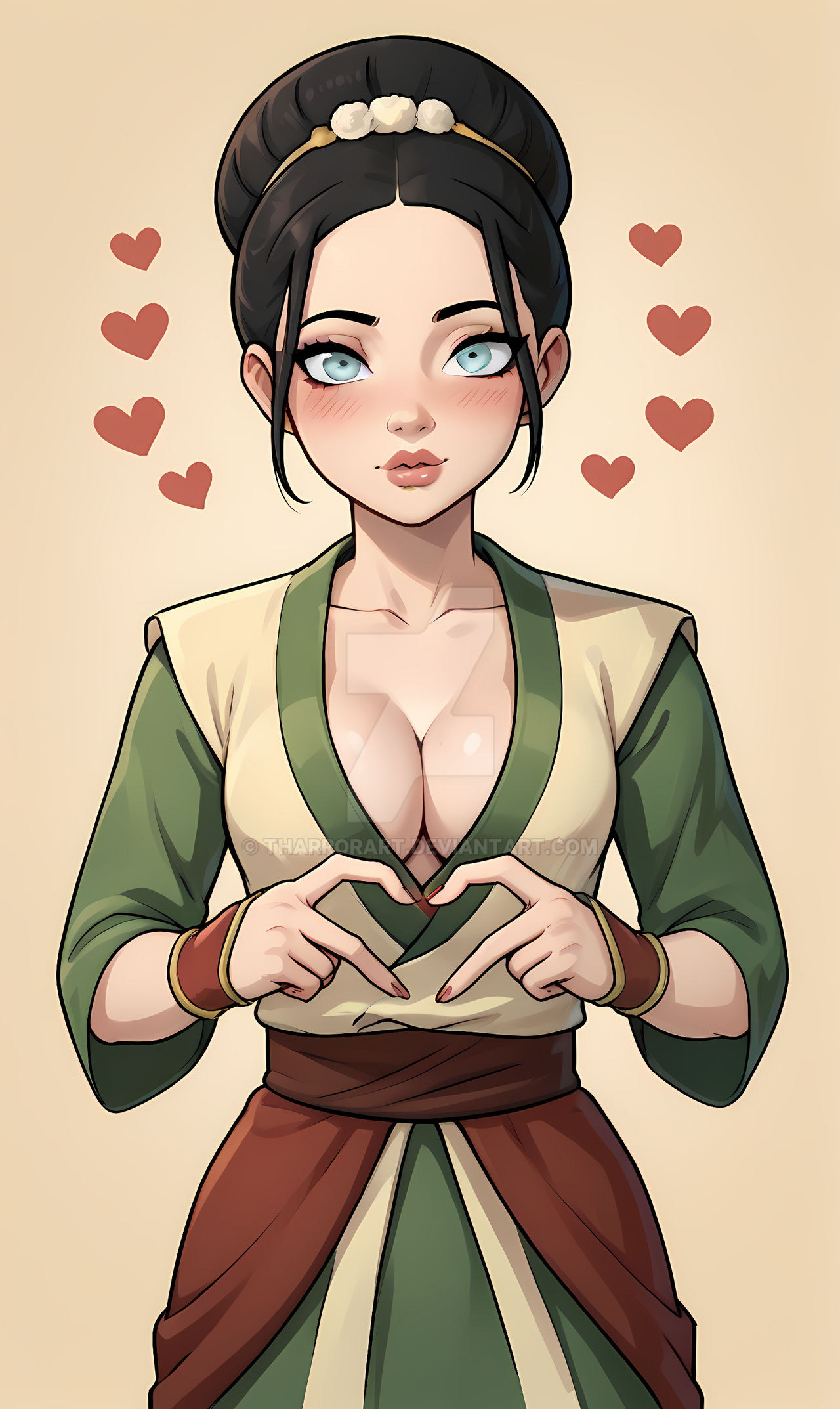Commission Art: Adult Toph Heart