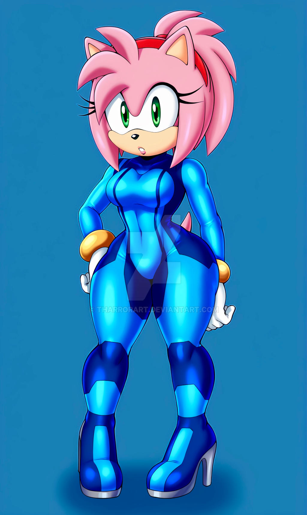 Commission Art: Amy Rose Zero Suit