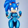 Commission Art: Sonique Zero Suit