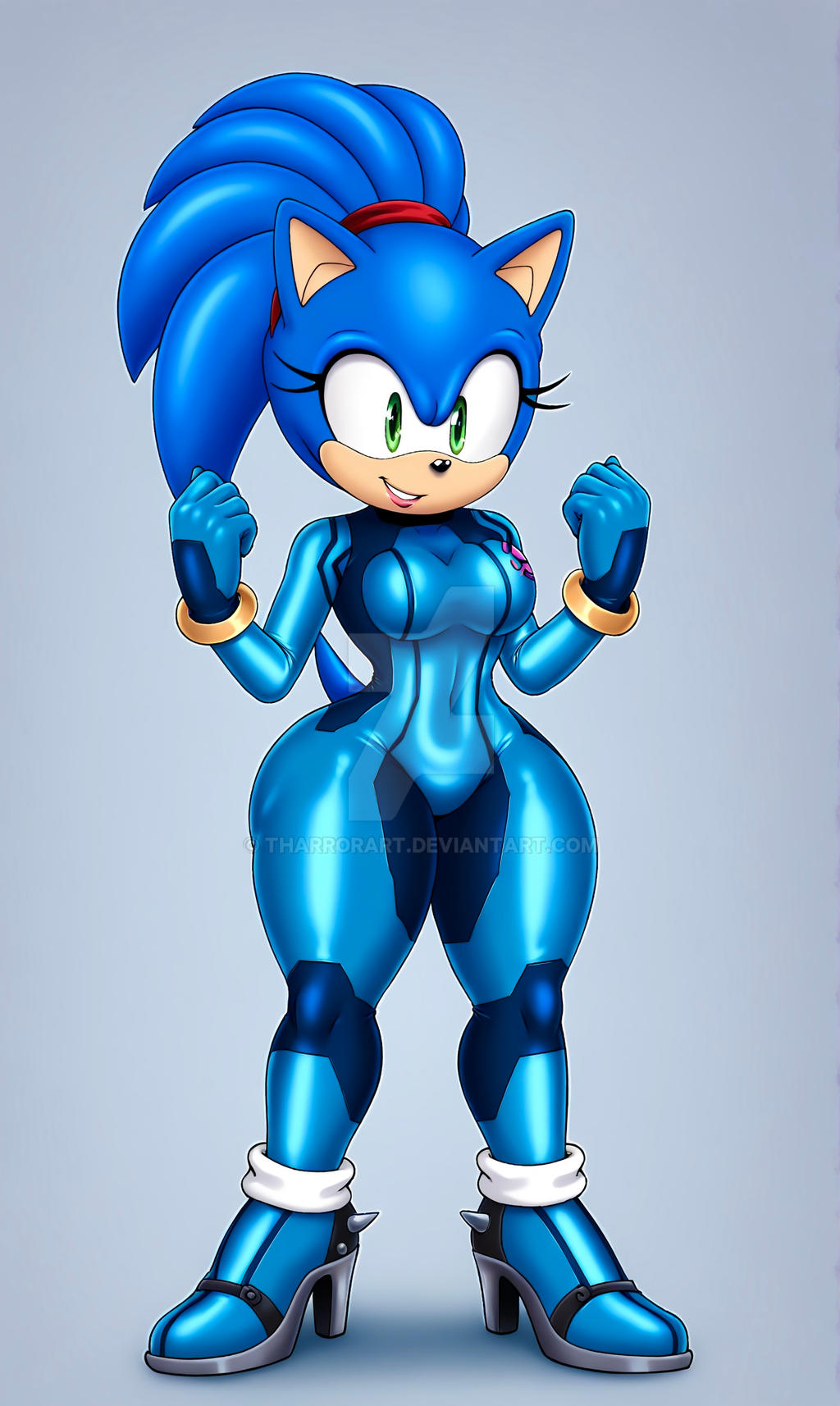 Commission Art: Sonique Zero Suit