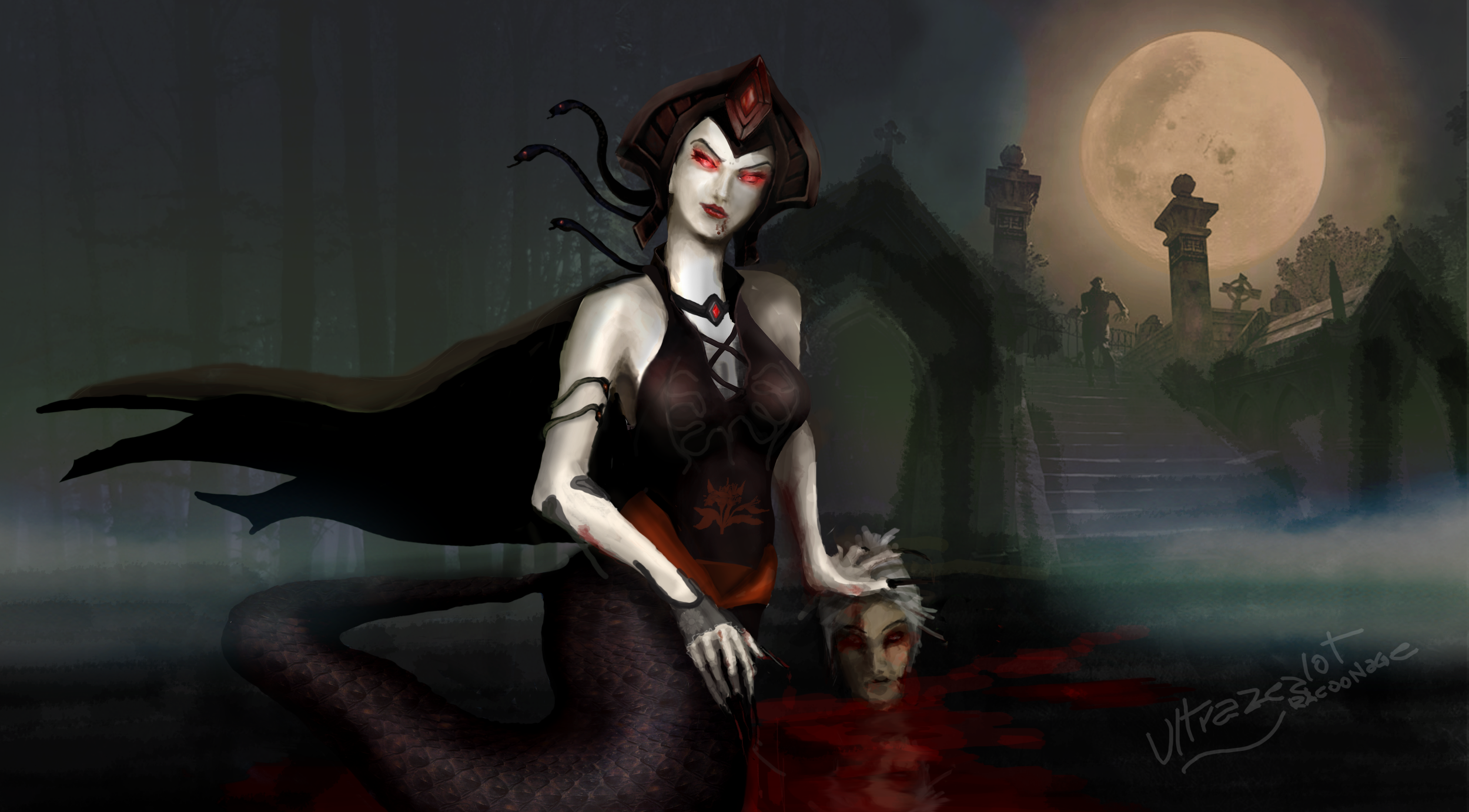 Vampire Cassiopeia [LOL Skin Idea]