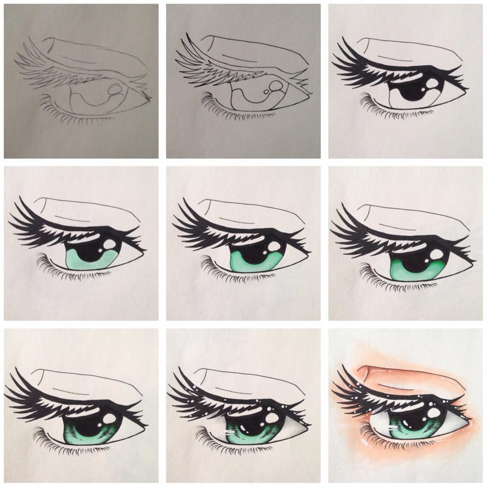 Eye colour tutorial - Green -