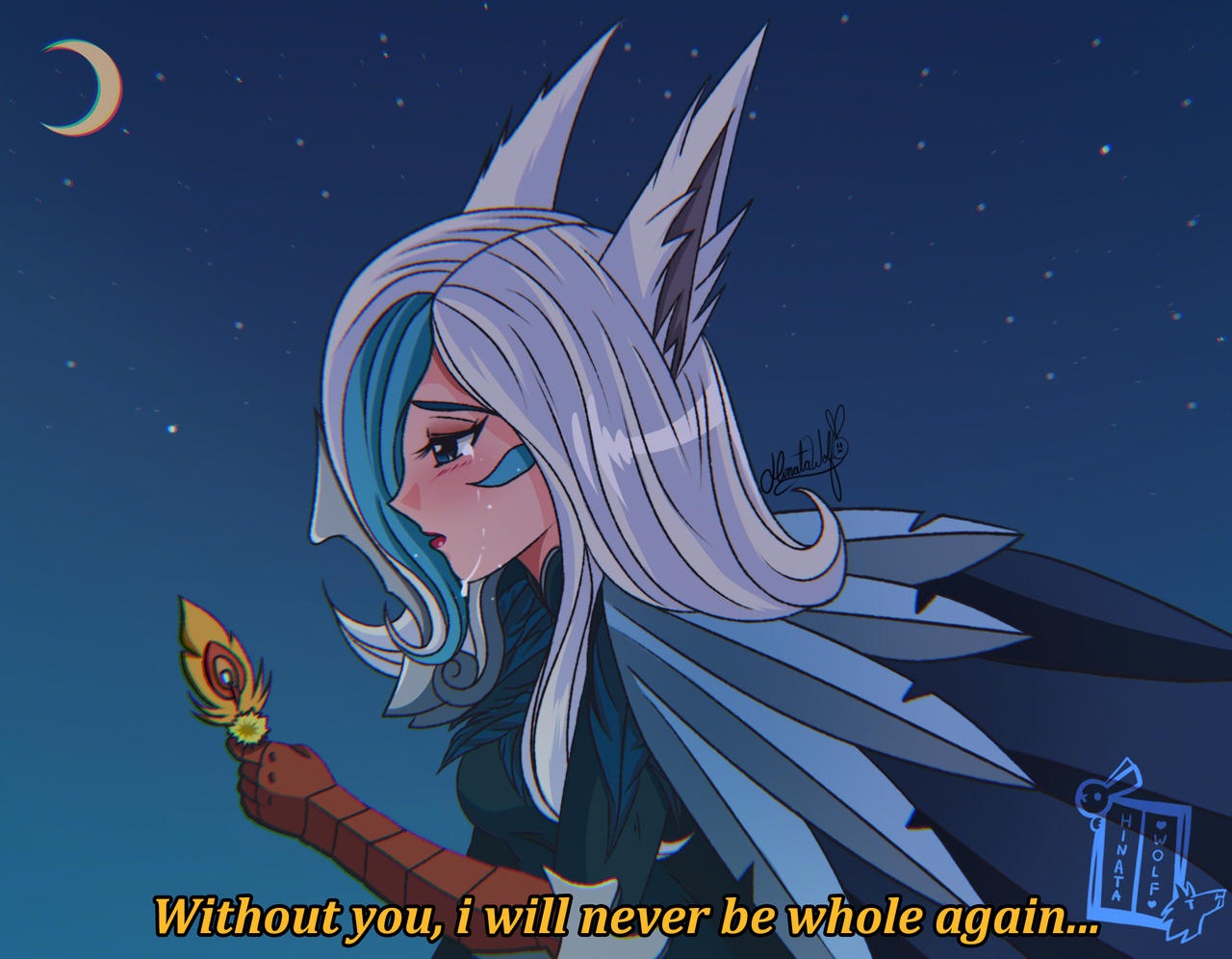 Xayah misses Rakan by Hinata1495