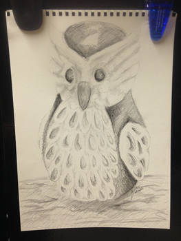 Owl Charcoal Sketch