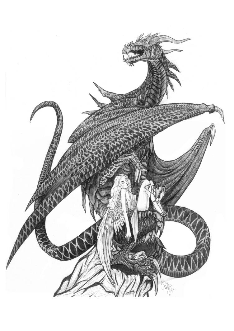 dragon and angel by dragonwitch on DeviantArt