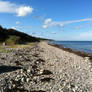 Stony beach in Gilleleje