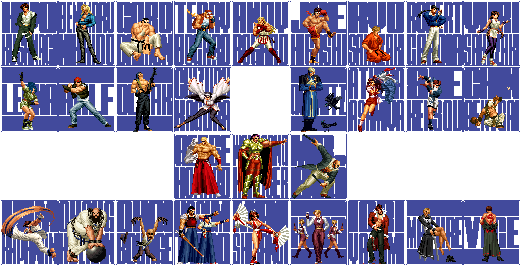 Kof '96 Loading screen (player 1) by ninjaluis122 on DeviantArt