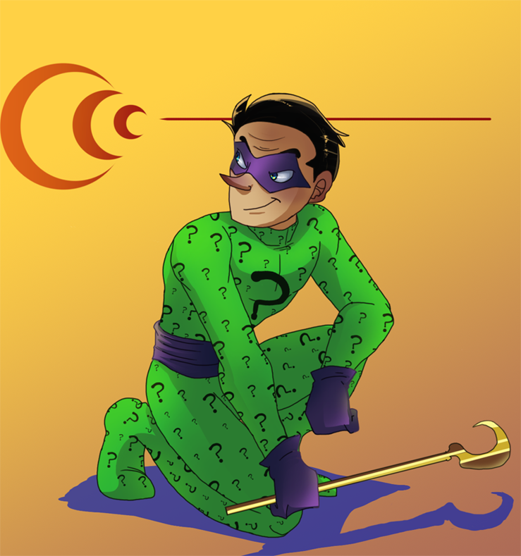 Riddler taking a slip NEW BG by pink-ninja on DeviantArt