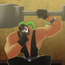 Bane working out