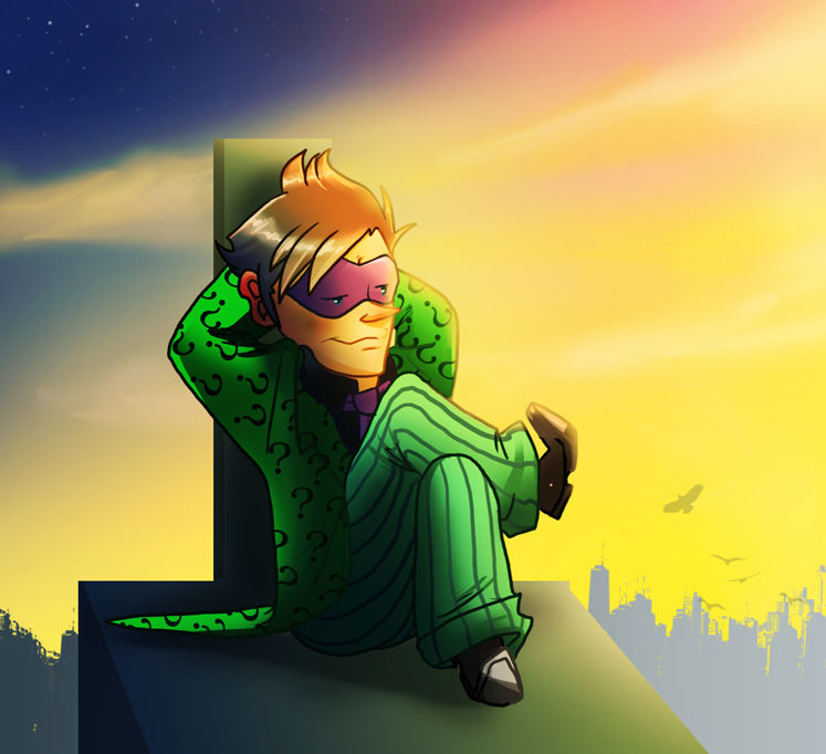 Ninja Riddler Mini Riddler Relaxing_ by pink-ninja on DeviantArt