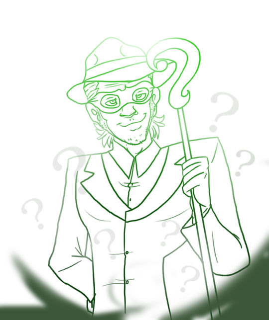 Riddler year zero inked by pink-ninja on DeviantArt