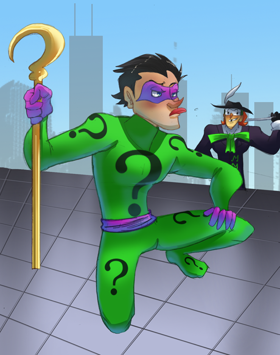 The Riddler and the Music Meister team up