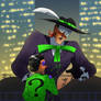 Riddler and music meister making plans