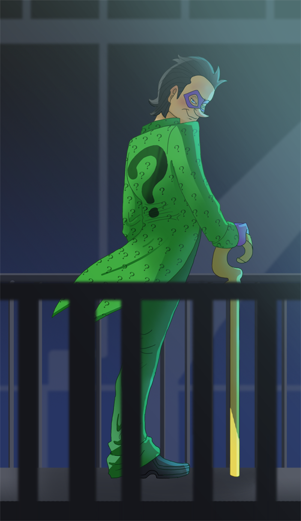 Riddler welcome to my chambers by pink-ninja on DeviantArt