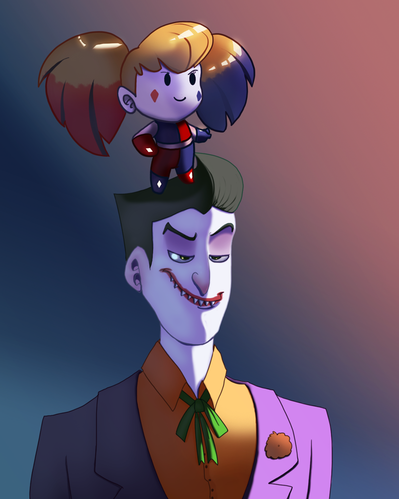 joker and mini harley quinn