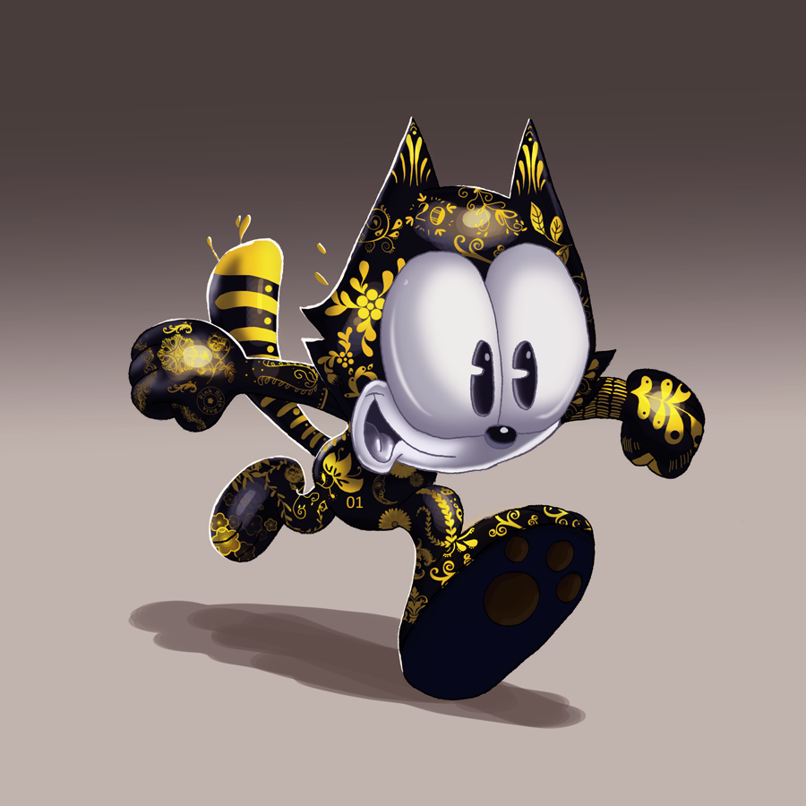 Felix the cat ceramic by pink-ninja on DeviantArt