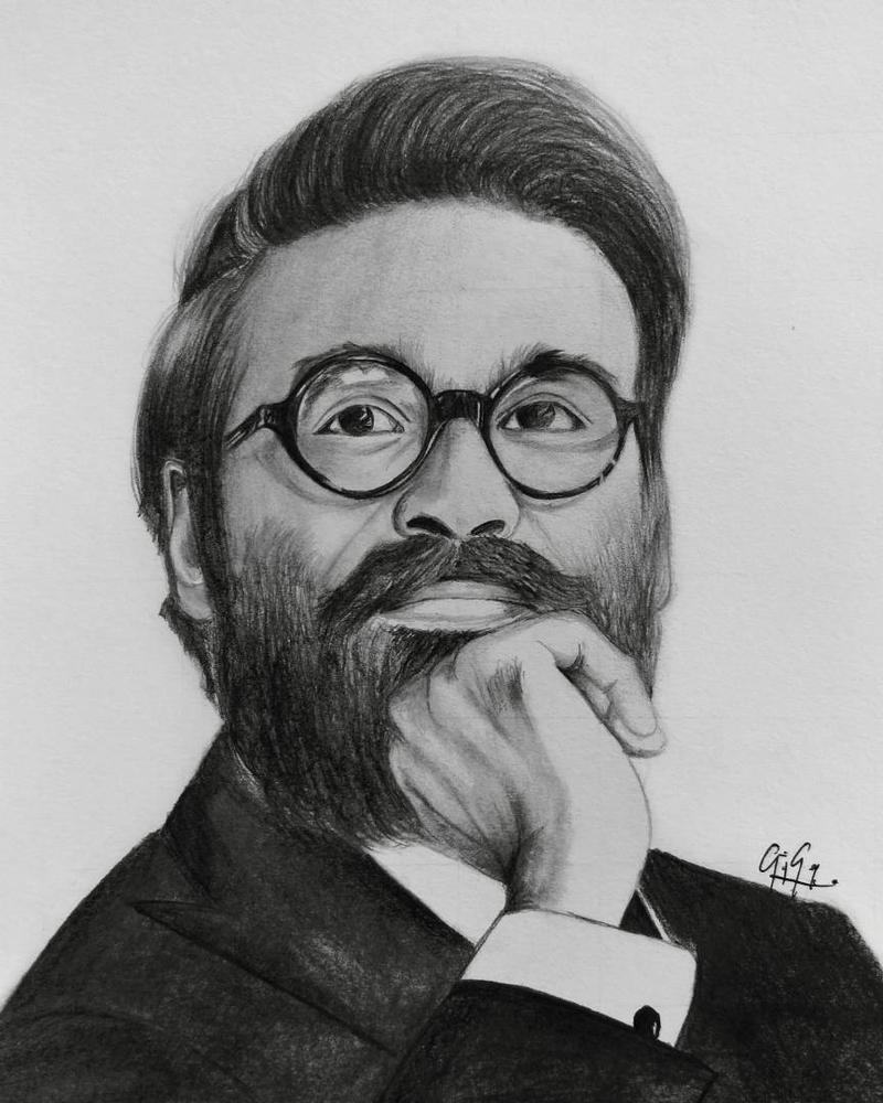 #pencildrawing #graphitedrawing #graphite #dhanush by Gijogeorge on