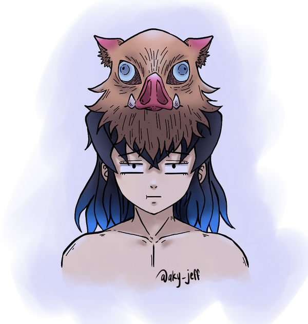 Inosuke Hashibira from Demon Slayer/KimetsunoYaiba by akyjeff on DeviantArt