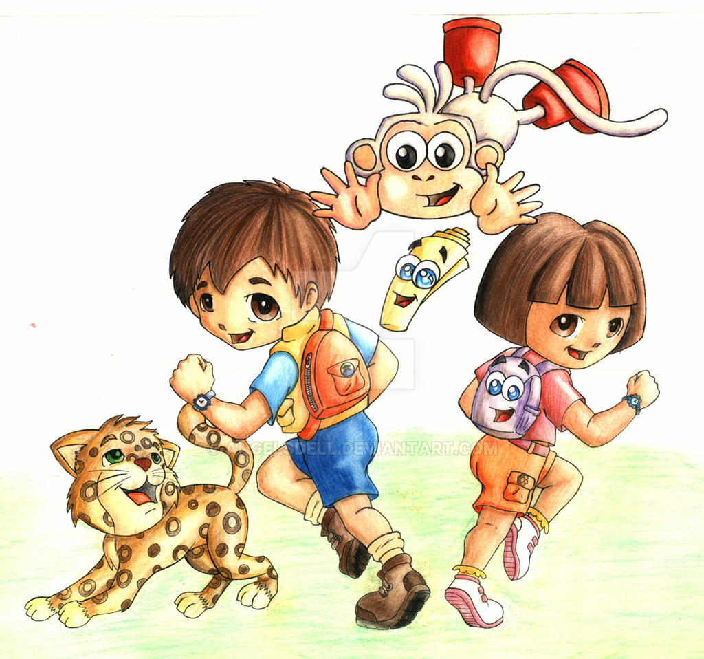 Diego Go Y Dora La Exploradora By Angelsdell On Deviantart Diego Go Y Dora La Exploradora By Angelsdell On Deviantart