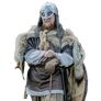 Slavic warrior on a transparent background