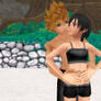 Roxas and Xion at the Beach