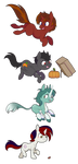 ponys by cappydarn