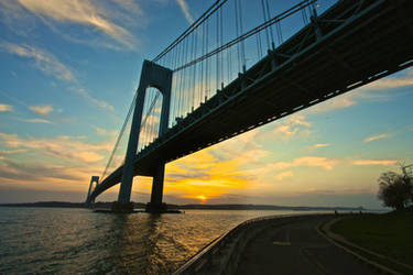 Verrazano Bridge Sunset