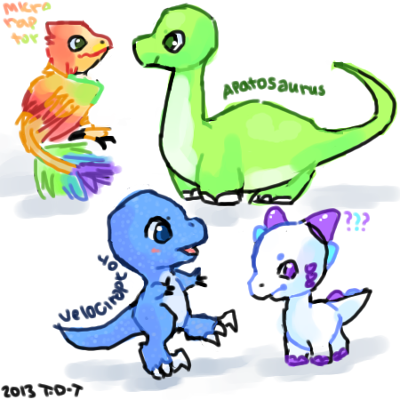 Dino doodles