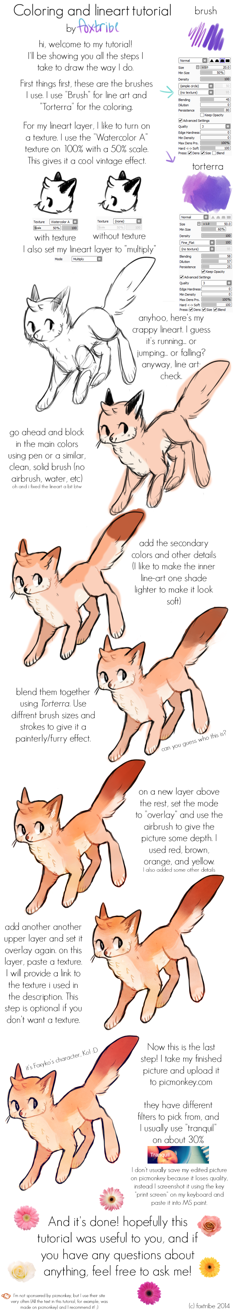 Coloring and lineart tutorial