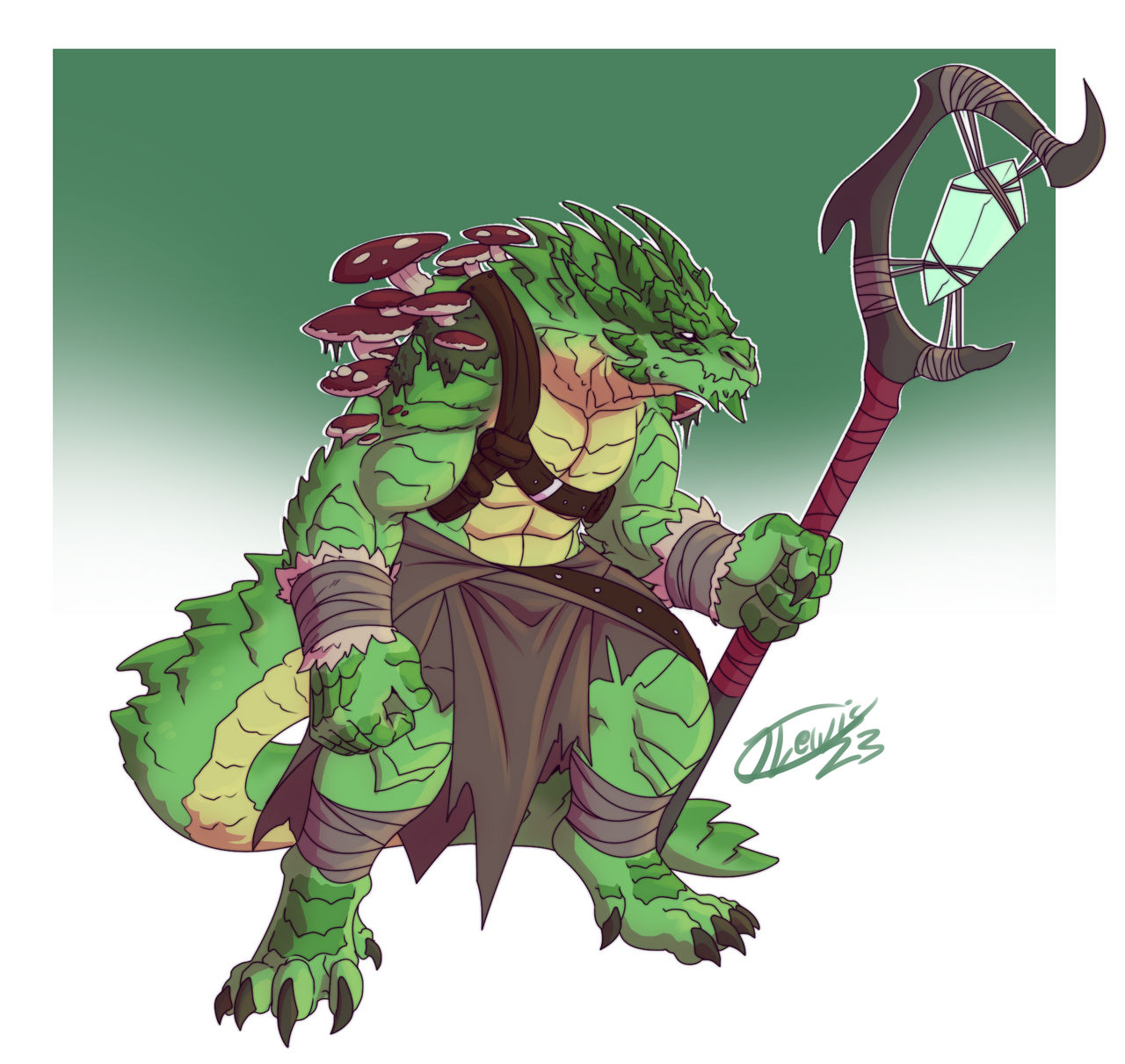 Commission: Dragonborn Druid