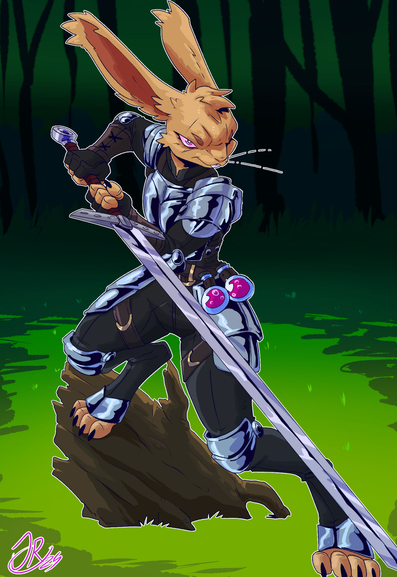 Commission: Rabbitfolk Knight by JRLewisArt on DeviantArt
