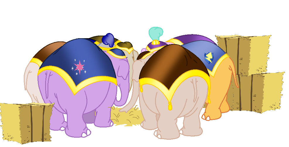 Mlp Elephant Deviantart Gossip Elephants by davidtomi on DeviantArt