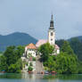 Church on the island in the Bled's lake 2