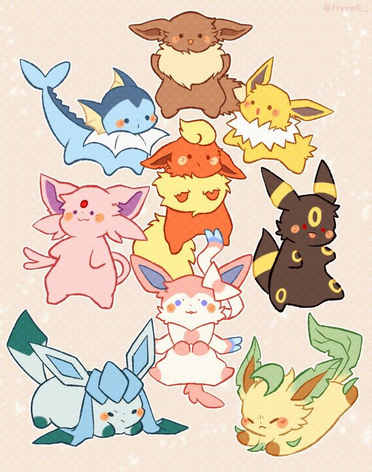 Eeveelution by Hyrell on DeviantArt